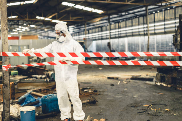 Professional Biohazard technician working in Beverly Hills, FL